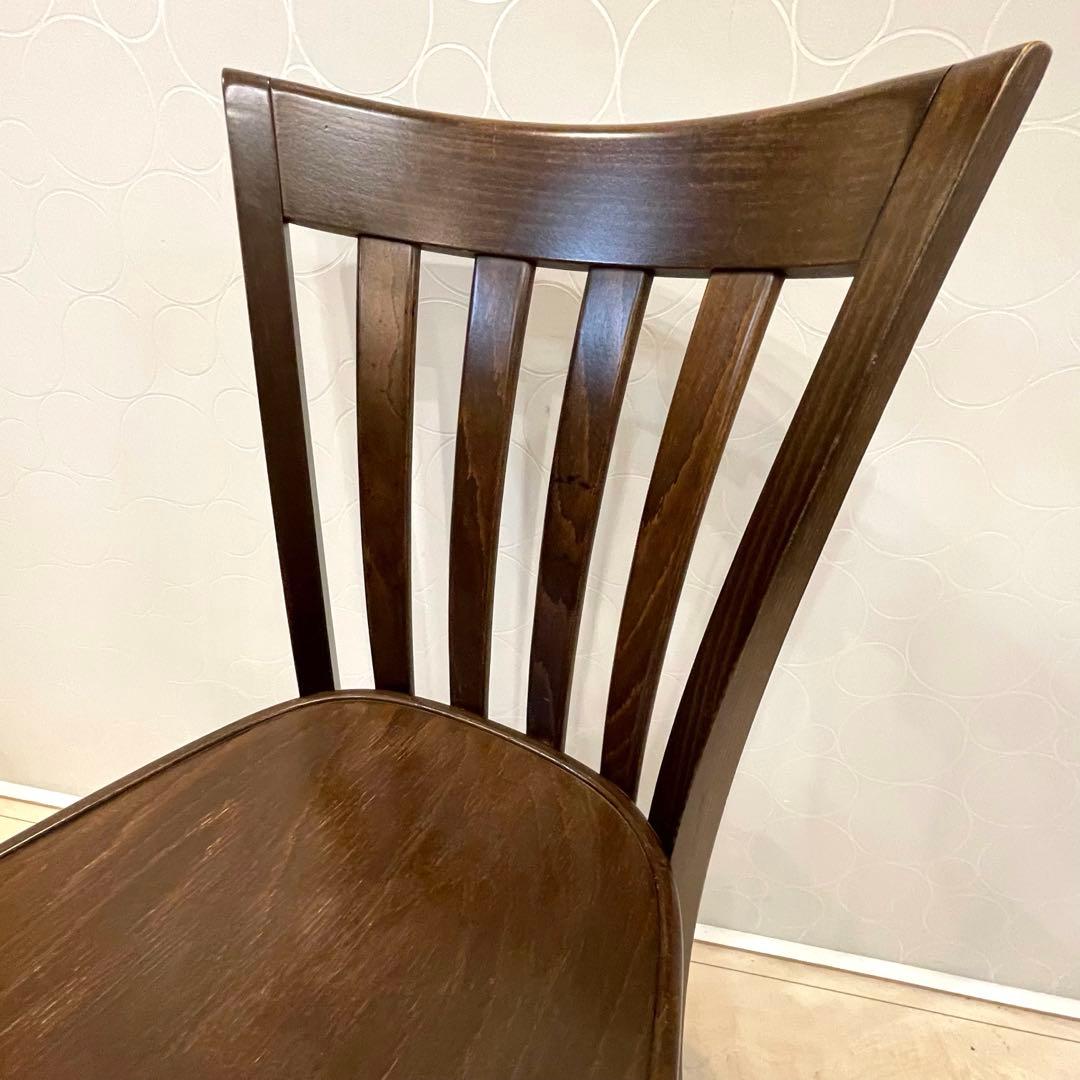 【TON】トン チェア 木製 ダイニングチェア ブラウン 北欧 曲木 2脚セット