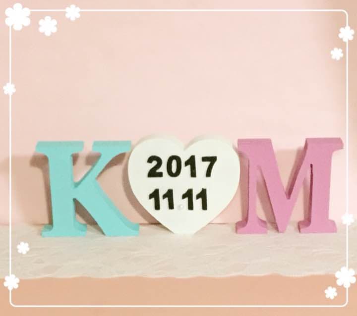 Naomi Nawata様確認用♡ウエディングバージョン・イニシャルオブジェ