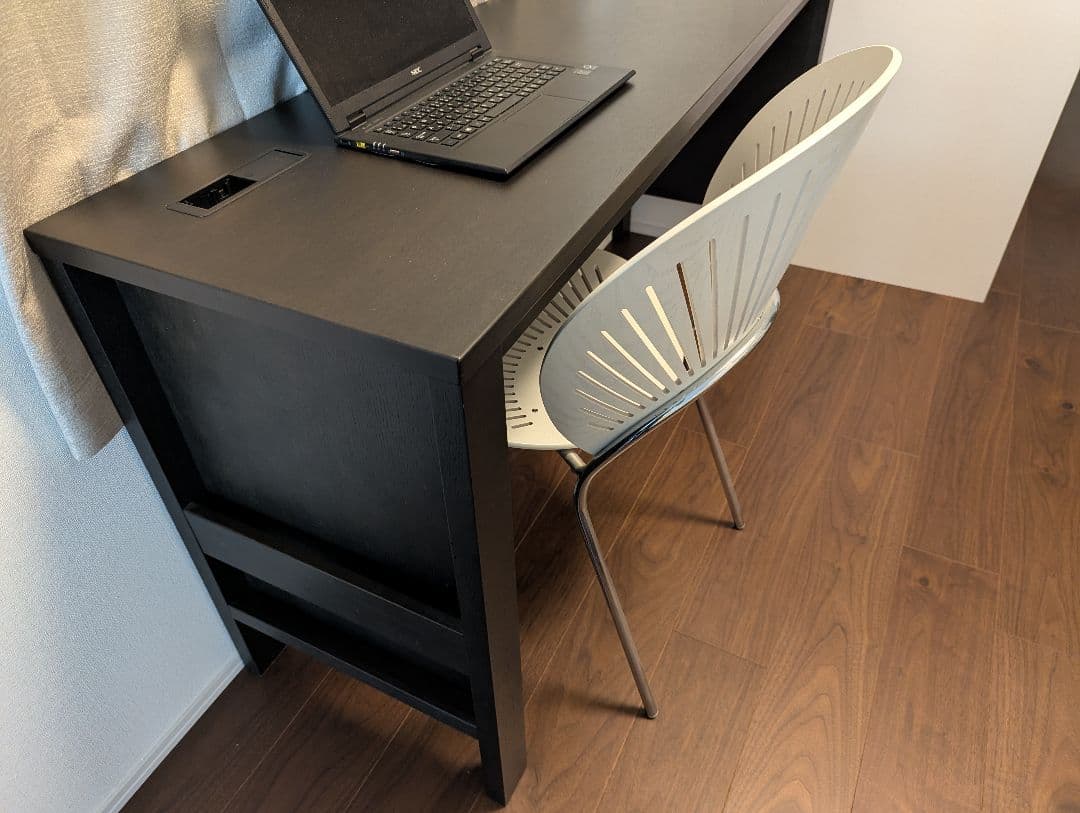 【シンプルデスク】Itoki 黒机（幅150cm・奥行45cm・高さ73cm）