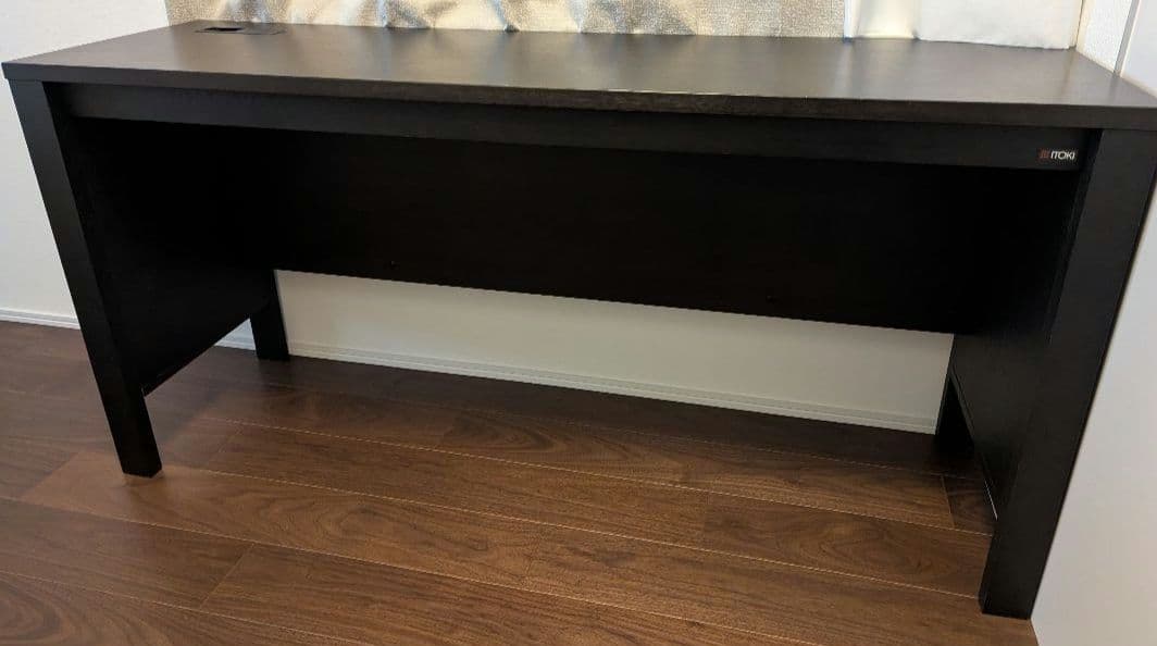 【シンプルデスク】Itoki 黒机（幅150cm・奥行45cm・高さ73cm）