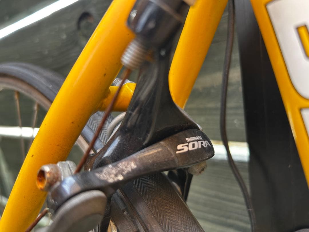 ビアンキピスタ　希少カラー　イエローピストバイク