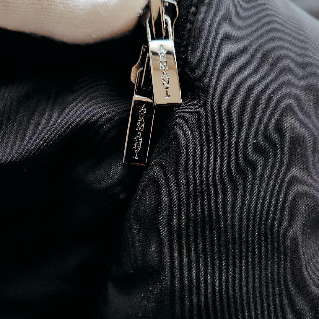 希少 アルマーニ 極暖 ホワイトダックダウンコート ライナー ファー リボン