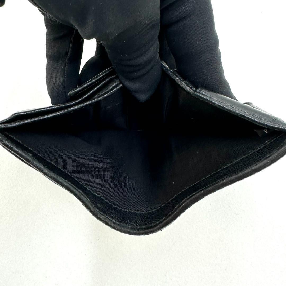 miu miu ミュウミュウ マテラッセ ギャザー 二つ折り財布 ブラック 袋付