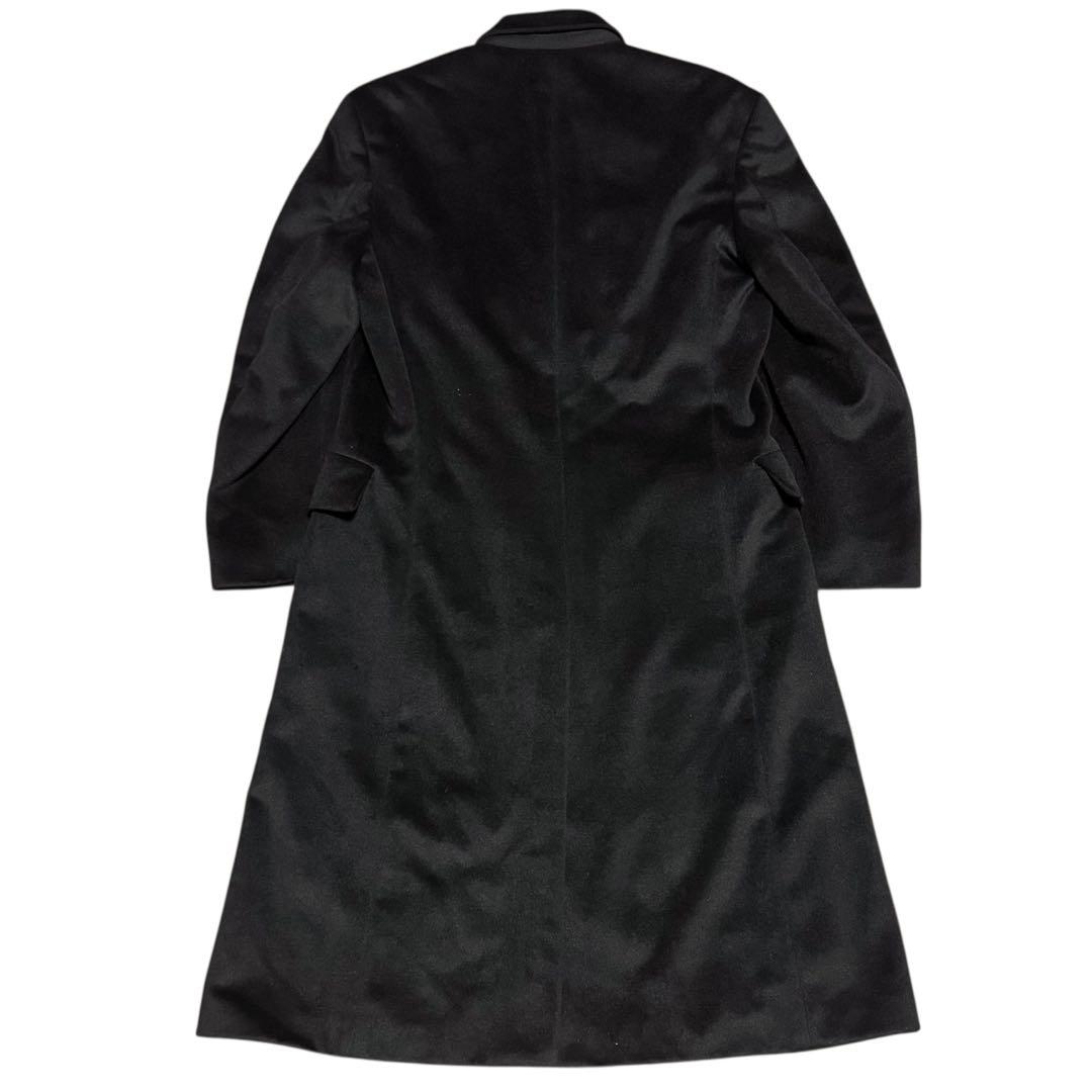 美品 ポロバイラルフローレン 90s 比翼 ウール チェスターコート ブラック