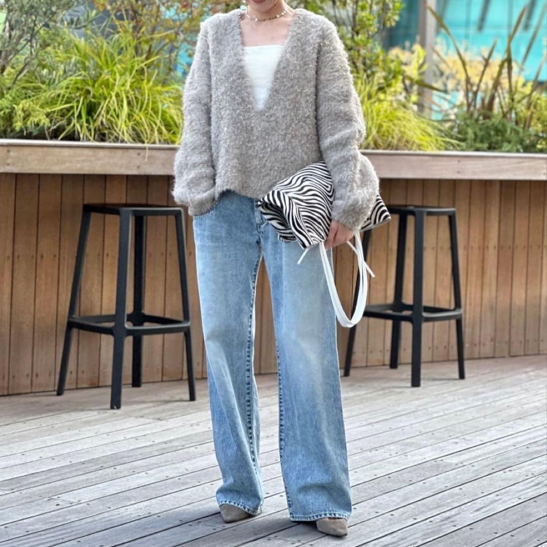 Whim Gazette ウィム ガゼット　ニットVプルオーバー