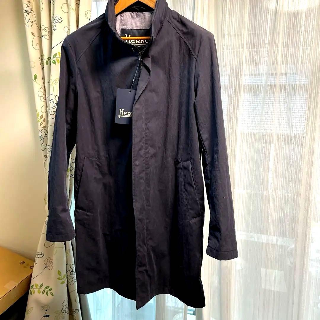 最終値下げ　新品タグ付き　Herno（ヘルノ）　トレンチコート　ネイビー