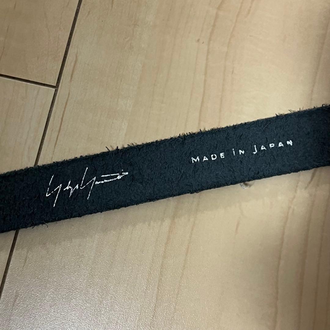 ヨウジヤマモトプールオム　24SS ロングレザーベルト　ブラック