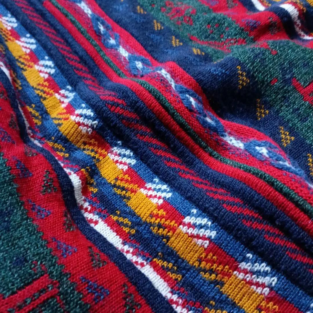 オシャレなユーロ輸入古着☆POHLAND exklusiv 総柄カーディガン