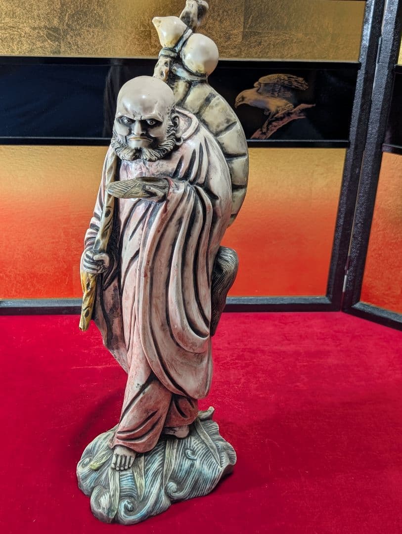 古美術　彫刻　工芸品　仏像 立像　達磨大師　置物