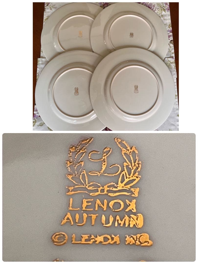 【美品】レノックス★オータム★ディナー皿　3枚