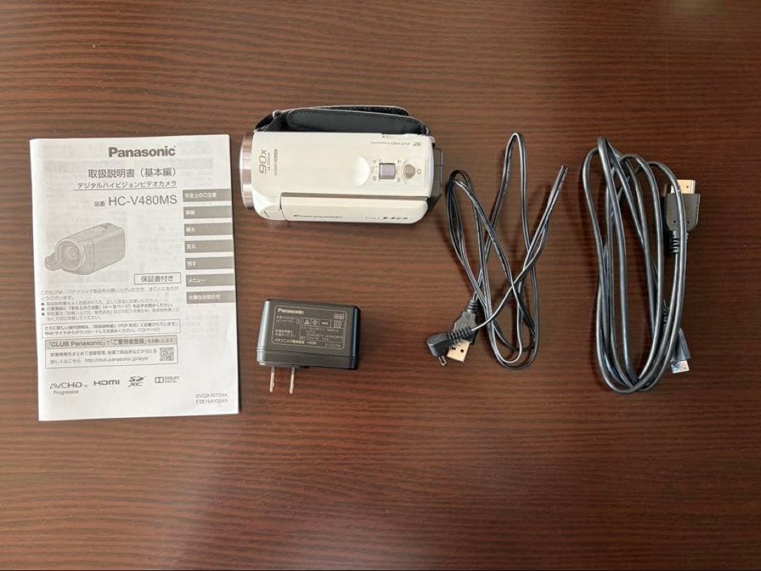 Panasonic HC-V480MS ビデオカメラ 32G SDカード付き