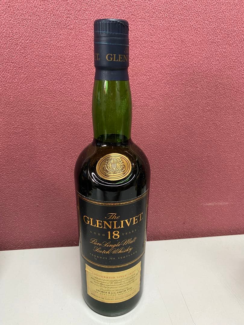 未開栓 グレンリベット 18年 旧ボトル ピュアシングルモルト 700ml