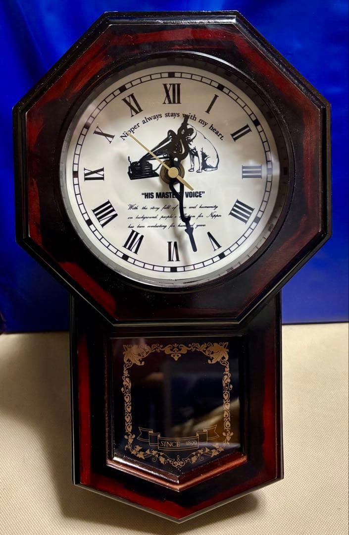 ビクター　ニッパー犬 昭和レトロ　振り子掛け時計