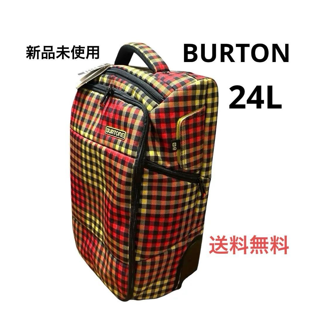 新品バートン BURTON チェック柄キャリーバック PC保護あり