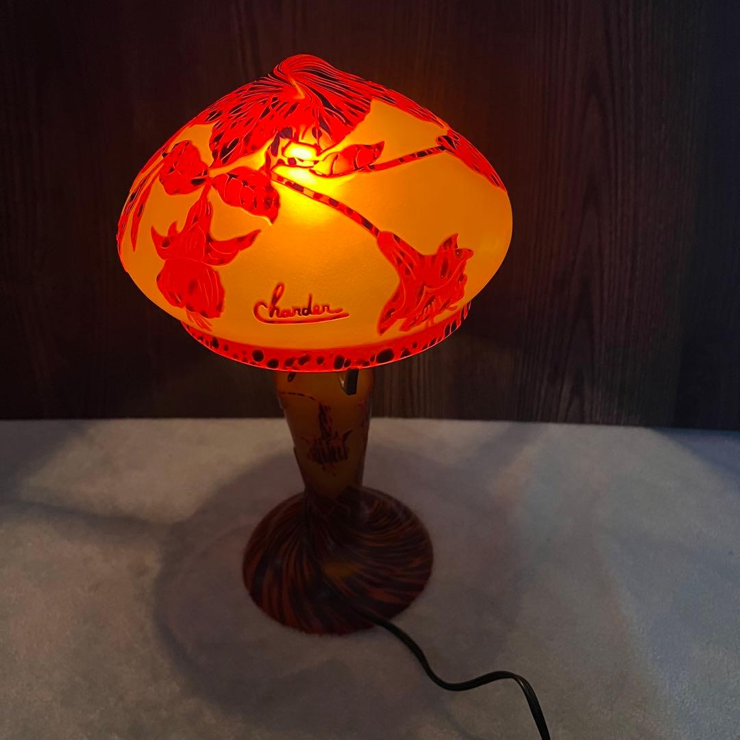 [ビンテージ]Charder ガレ風　　スタンドランプ　　スタンドライト