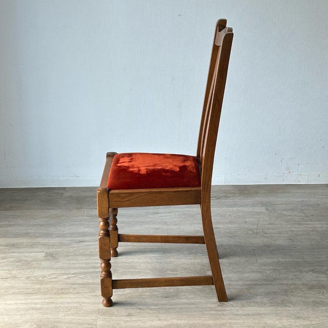 イギリス アンティーク 家具 ダイニング チェア オーク　椅子 英国 403A