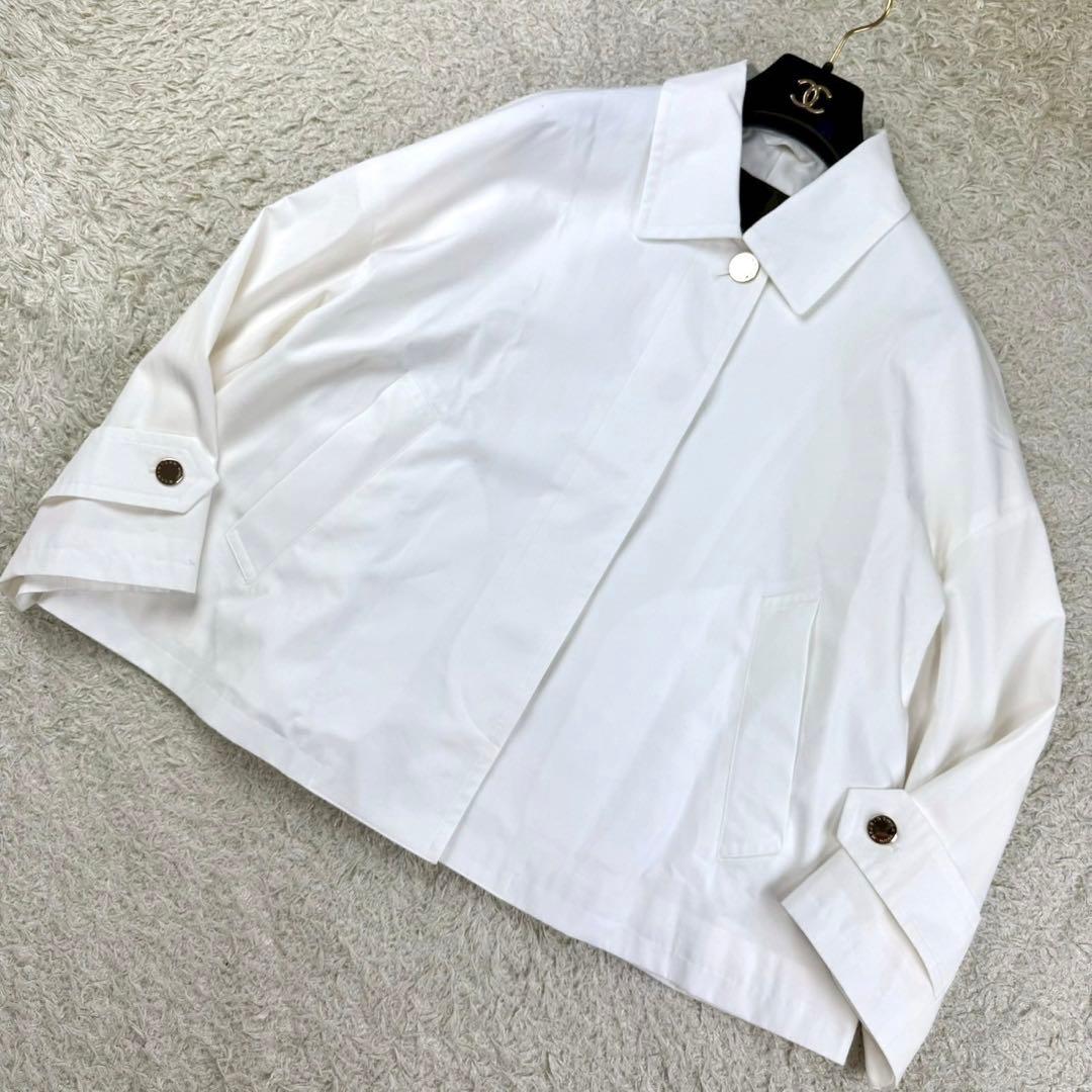 マッキントッシュロンドン ロズリー ウェザーコットンステンカラーショートコート