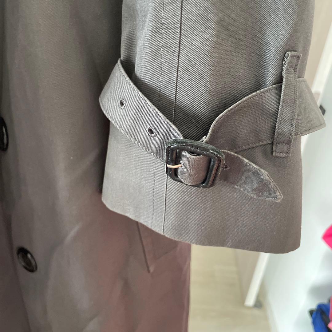 BURBERRY ナイロンコート　メンズ　グレー　ベルトなし