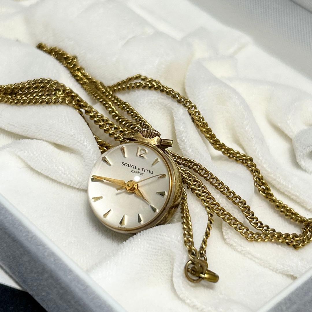 希少 SOLVIL ET TITUS ソルビエタイタス 球体 ペンダントウォッチ