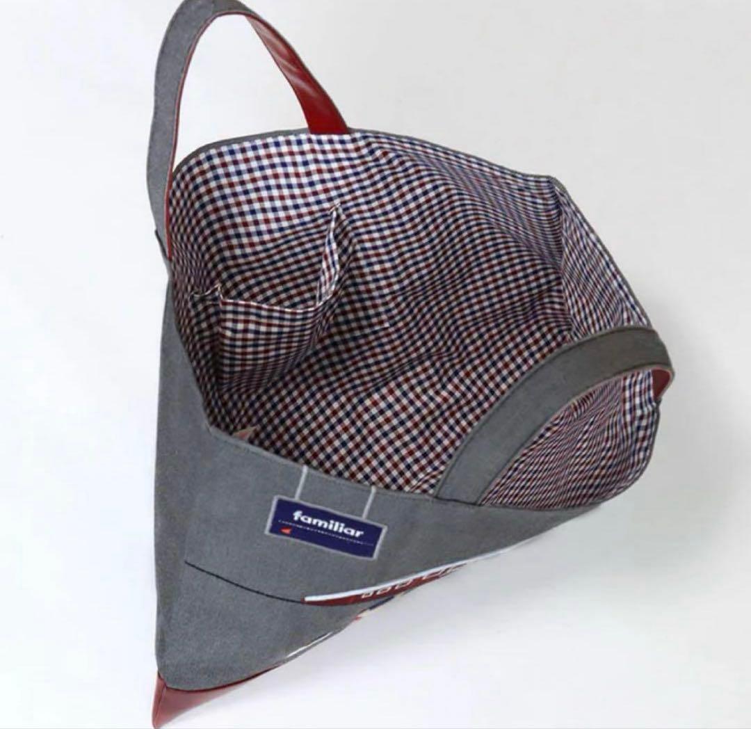 familiar 阪急電車 コラボ デニムバッグ トート 新品