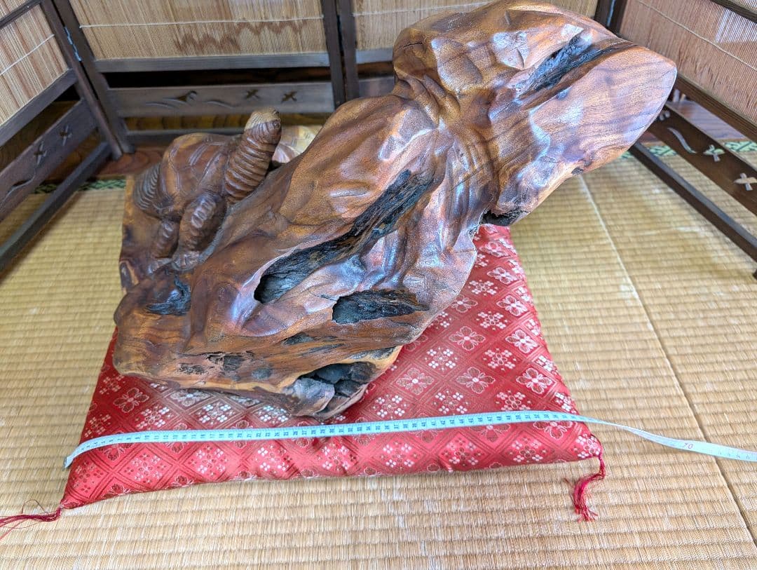 オブジェ　美術品　彫刻　一本木