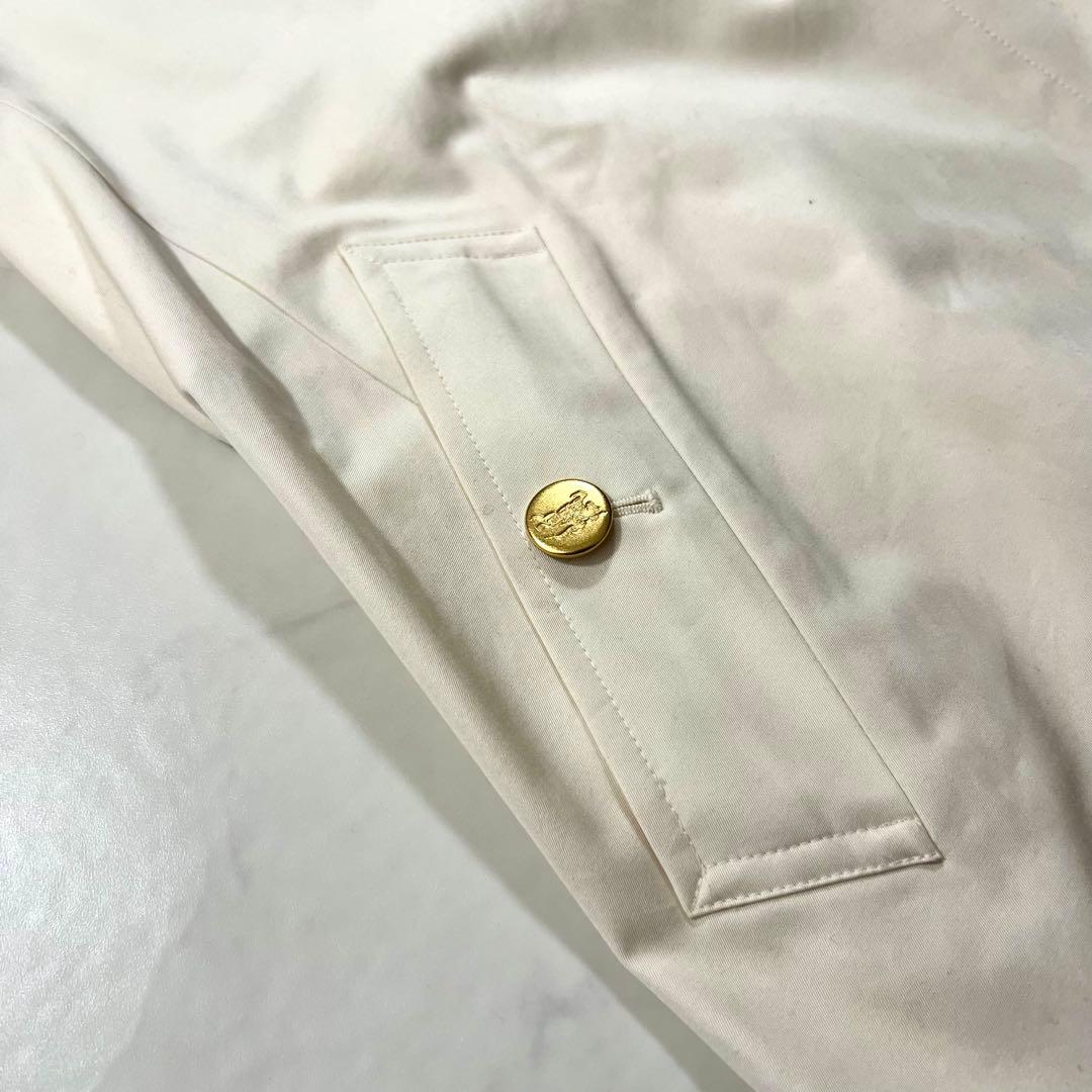 Burberry ステンカラーコート アイボリー 金ボタン M 9 ノバチェック