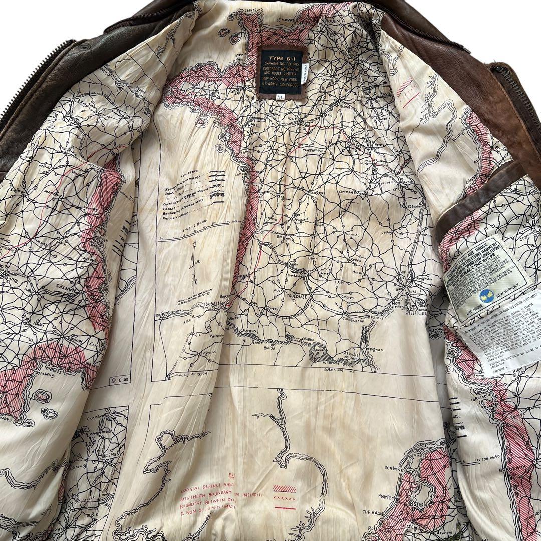 U.S.ARMY AIR FORCE　レザーフライトジャケット　G-1　XL