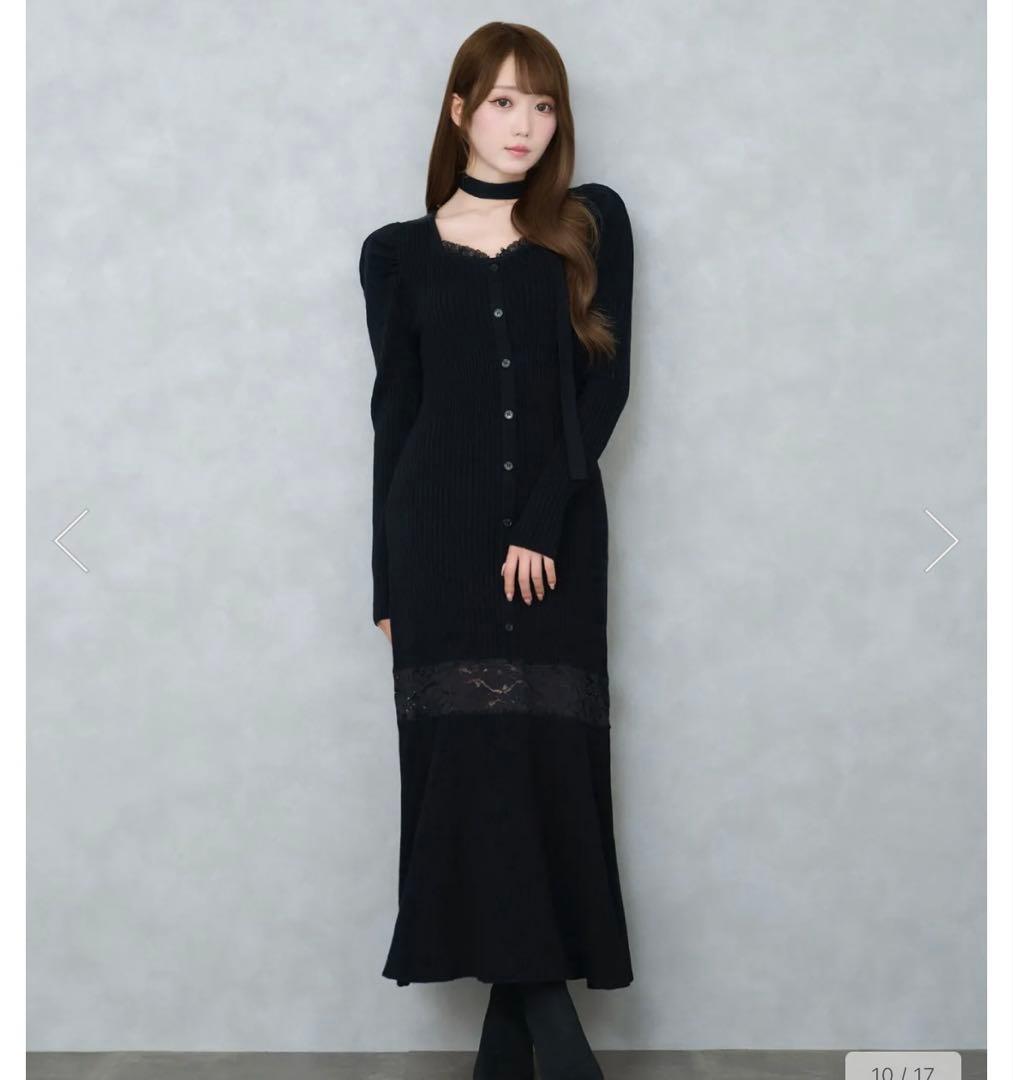 rosemuse ロゼミューズ　Mermaid lace knit dress