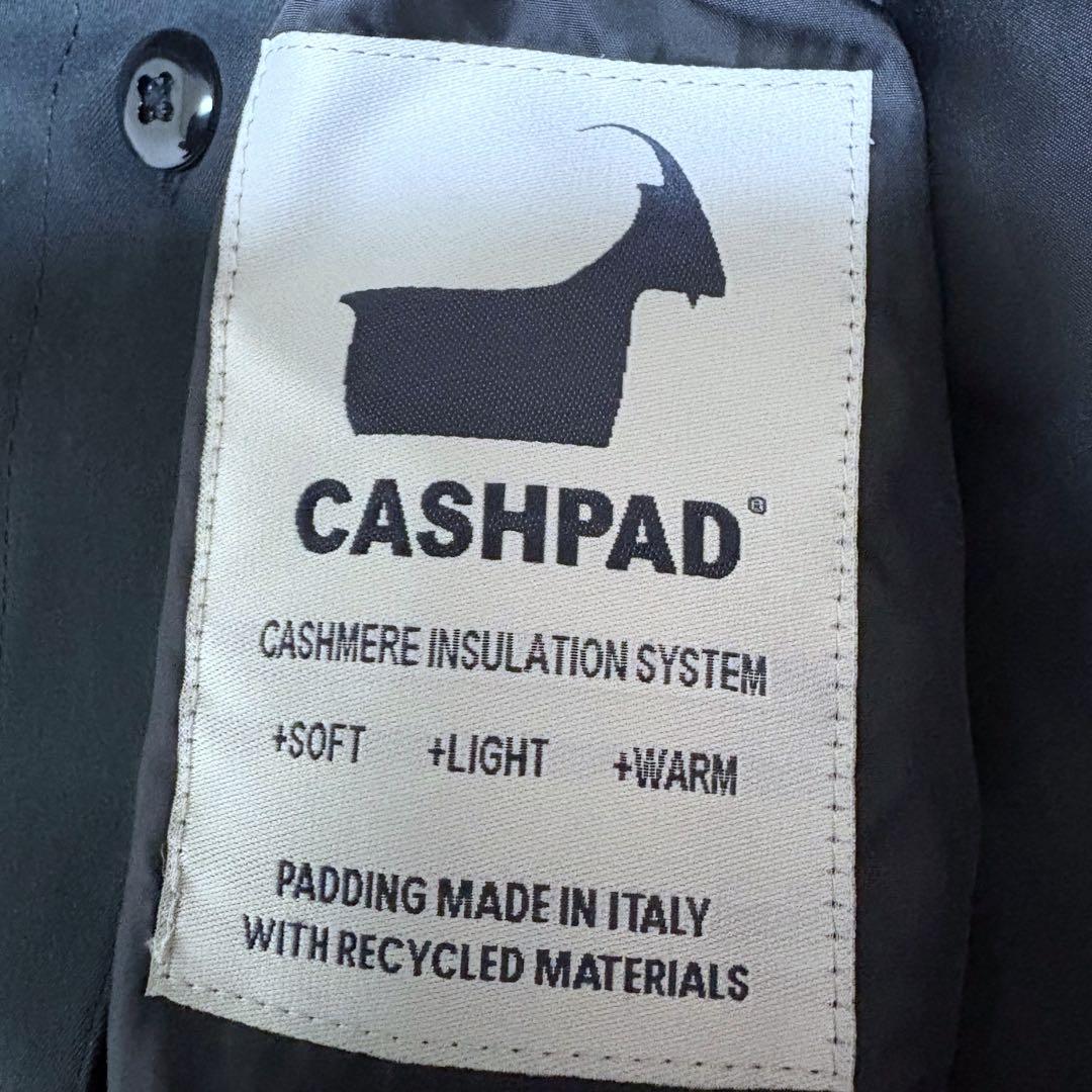 美品★SHIPS オルメテックス ステンカラーコート CASHPAD 黒 L