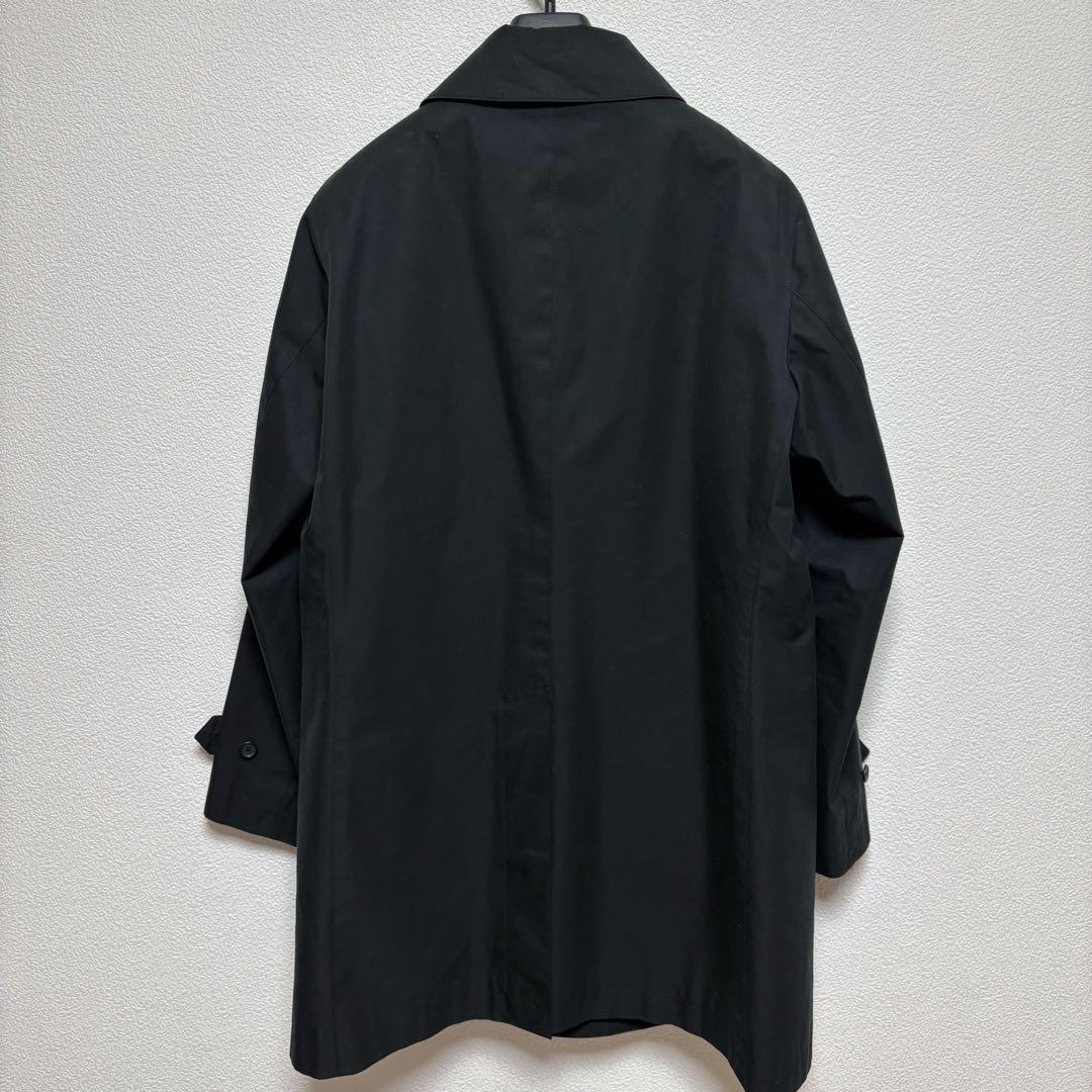 美品★SHIPS オルメテックス ステンカラーコート CASHPAD 黒 L