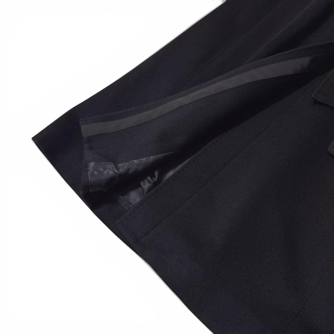極美品✨️定価16万　22AW　アナイ　イタリア製生地　カシミヤコート　黒　38