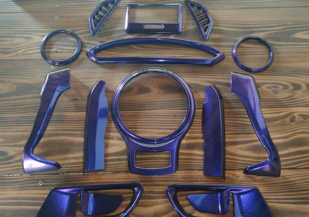 トヨタ86 BRZ zn6zc6マジョーラ パープル×ブルー室内カバーフルセット