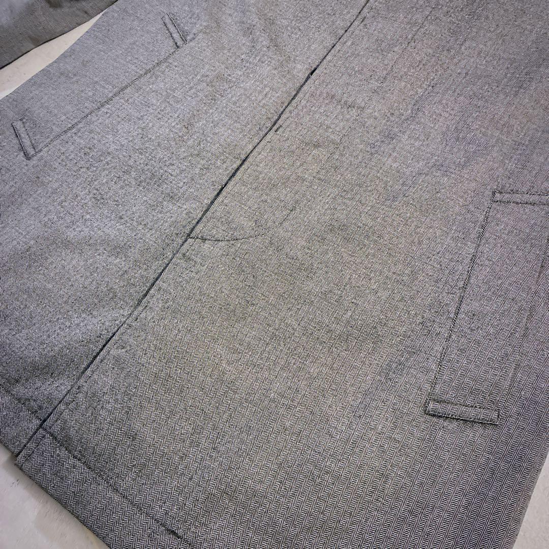 マッキントッシュ　リバーシブル　ステンカラーコート　キルティング　ヘリンボーン