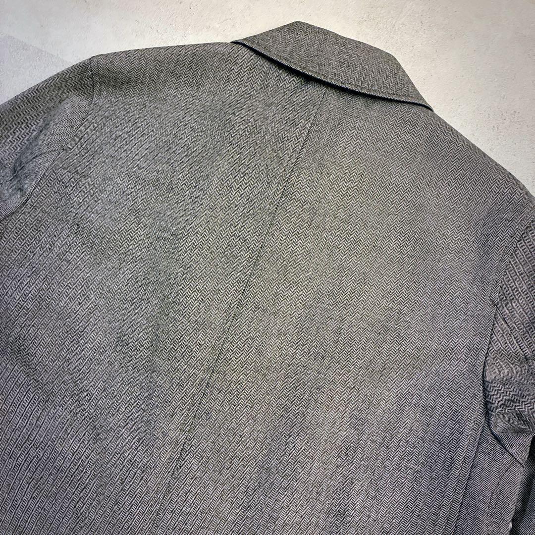 マッキントッシュ　リバーシブル　ステンカラーコート　キルティング　ヘリンボーン