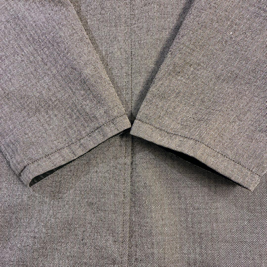 マッキントッシュ　リバーシブル　ステンカラーコート　キルティング　ヘリンボーン