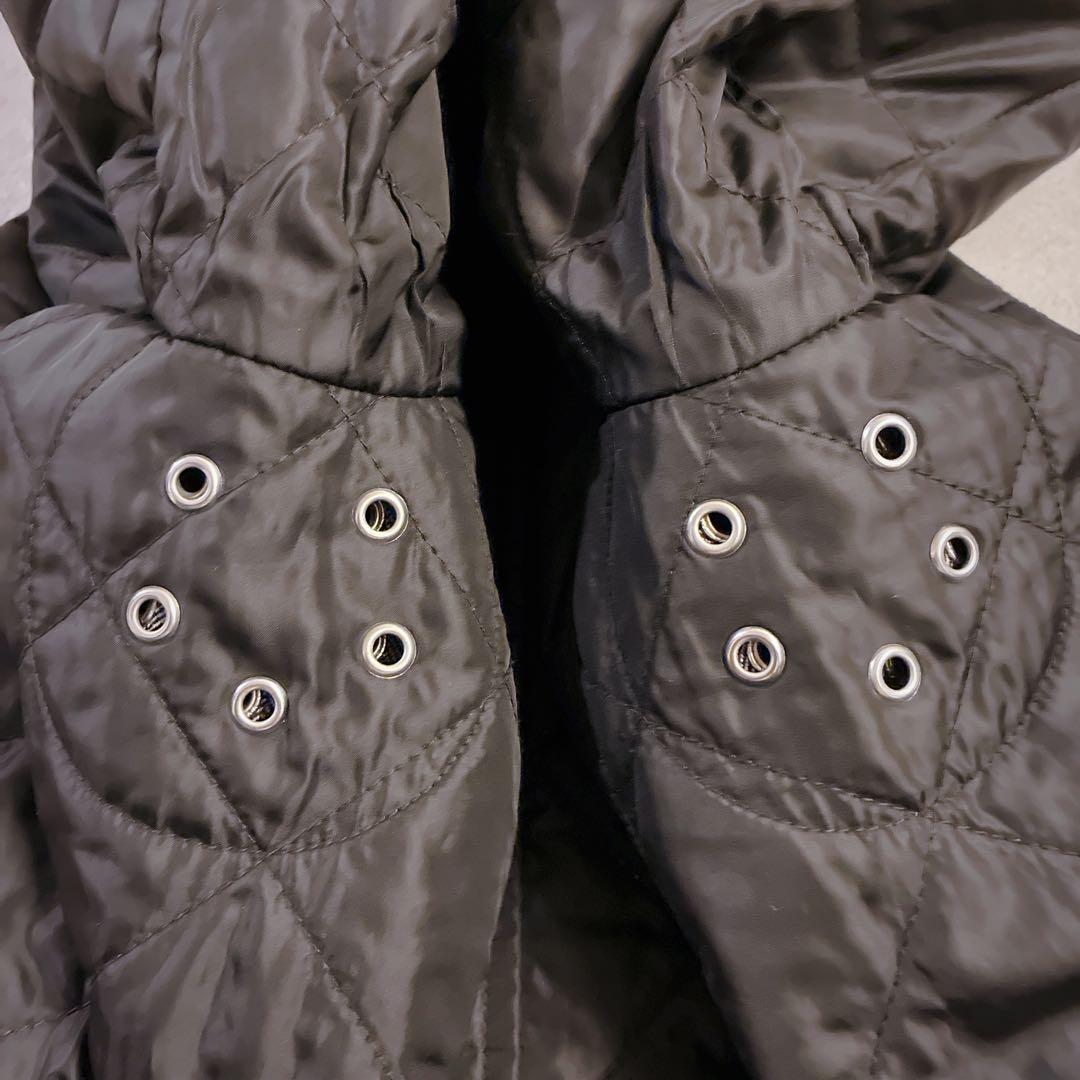 マッキントッシュ　リバーシブル　ステンカラーコート　キルティング　ヘリンボーン