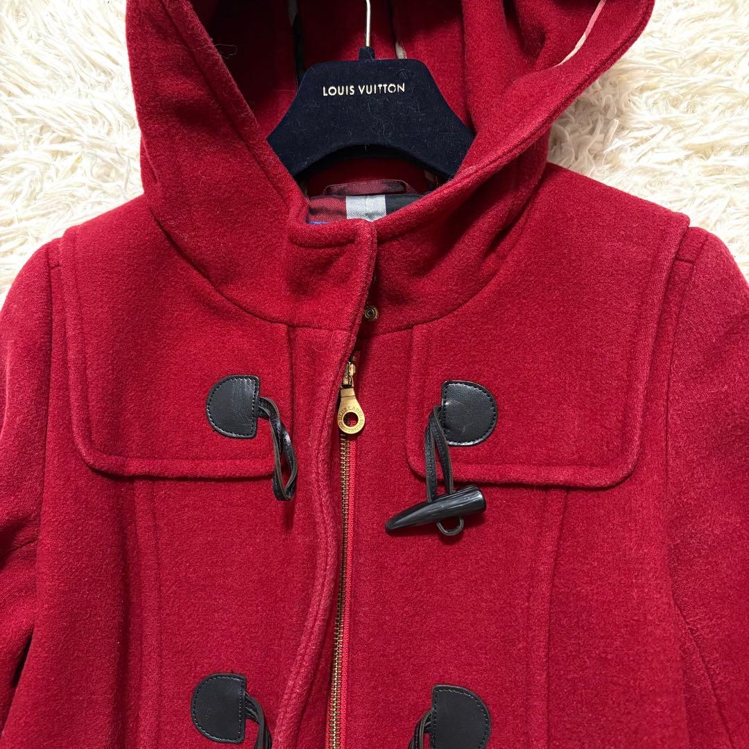 ブルーレーベルクレストブリッジ　大きいサイズ　ダッフルコート　黒トグル　40 赤