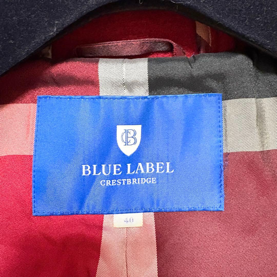 ブルーレーベルクレストブリッジ　大きいサイズ　ダッフルコート　黒トグル　40 赤