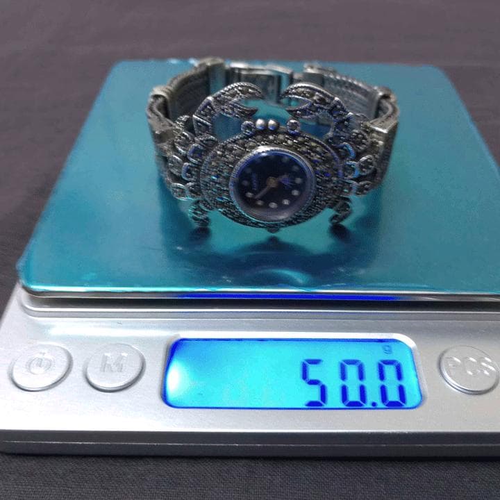 マーカサイトブレスウォッチＭＫ０２カニモチーフ シルバー９２５