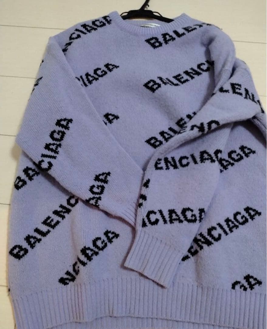 BALENCIAGA バレンシアガ　ニット　パープル