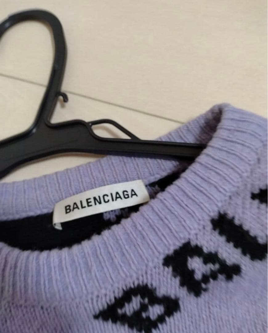 BALENCIAGA バレンシアガ　ニット　パープル