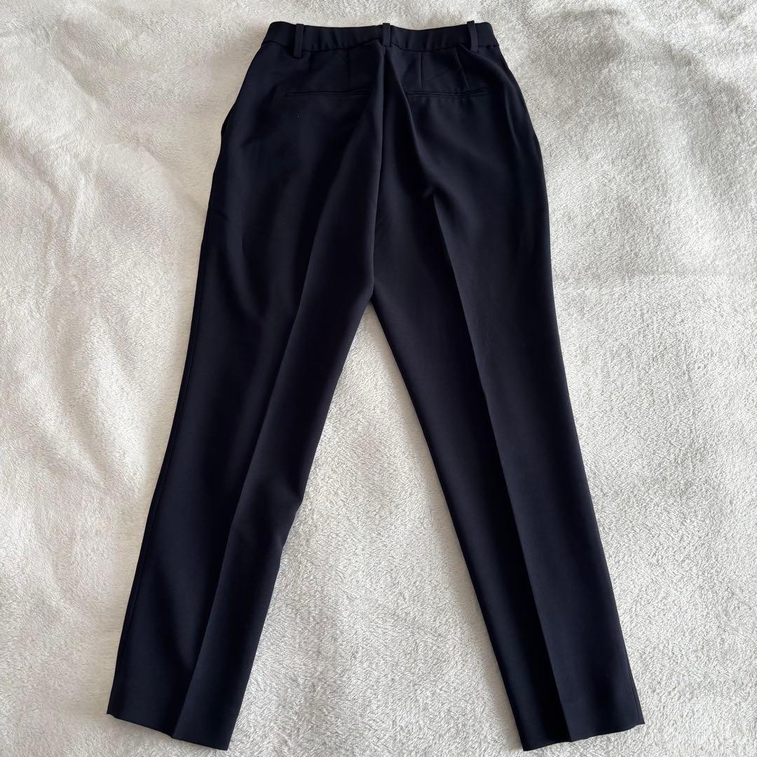 ✨️美品✨️ PLST プラステ ノーカラー パンツスーツ ネイビー Sサイズ