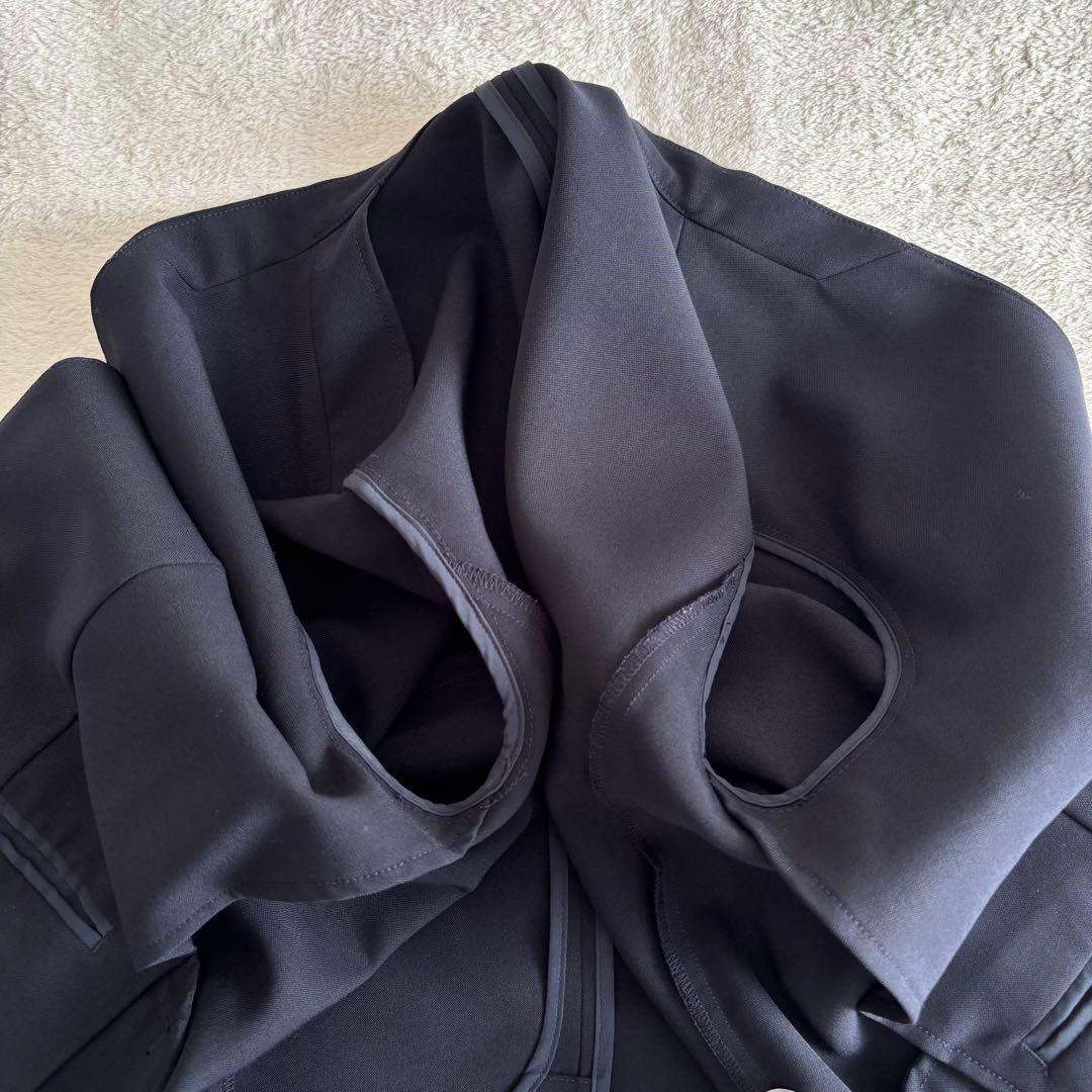 ✨️美品✨️ PLST プラステ ノーカラー パンツスーツ ネイビー Sサイズ