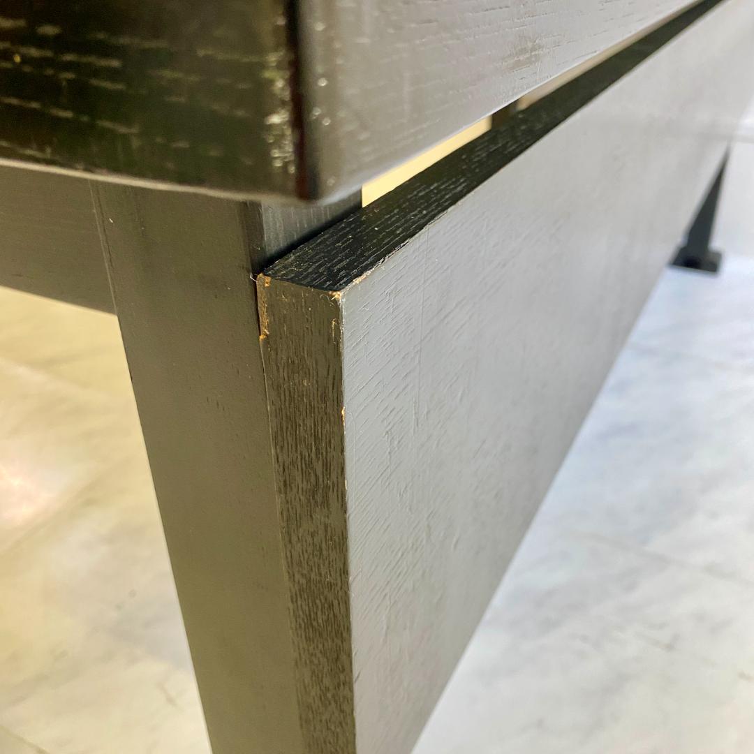 千翔 龍門堂 長テーブル 黒の木製テーブル8台セット 折りたたみ 和室