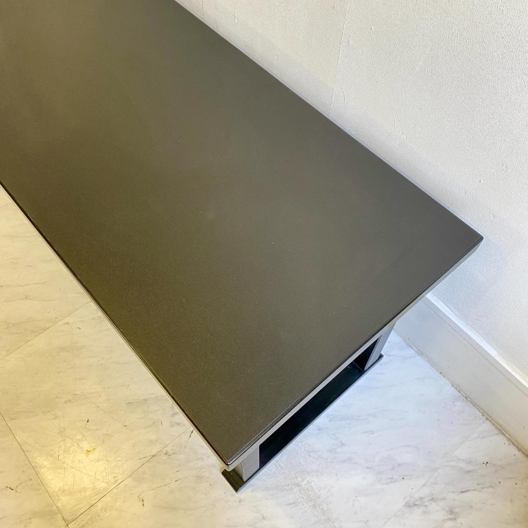 千翔 龍門堂 長テーブル 黒の木製テーブル8台セット 折りたたみ 和室