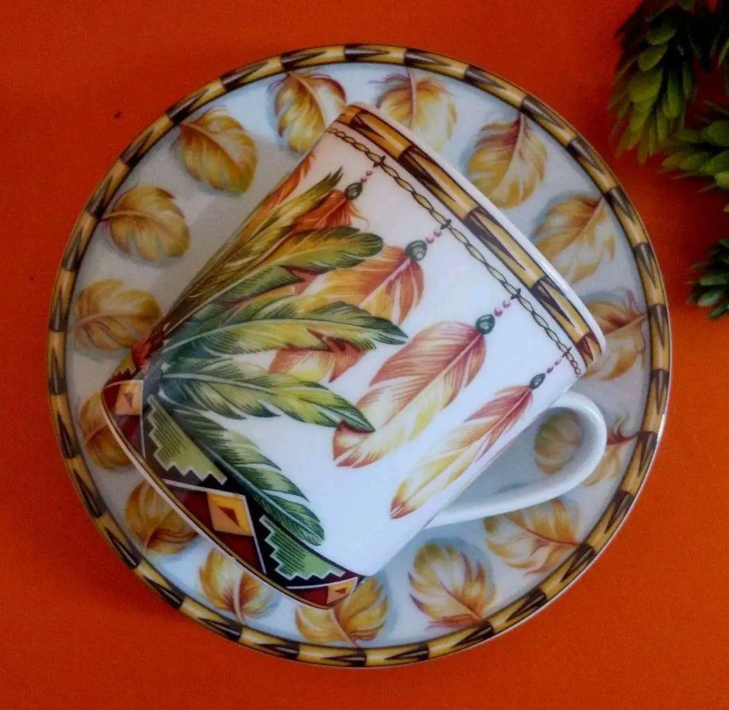 HERMES エルメス パッチワーク ブラジル カップ&ソーサー 希少レア 食器