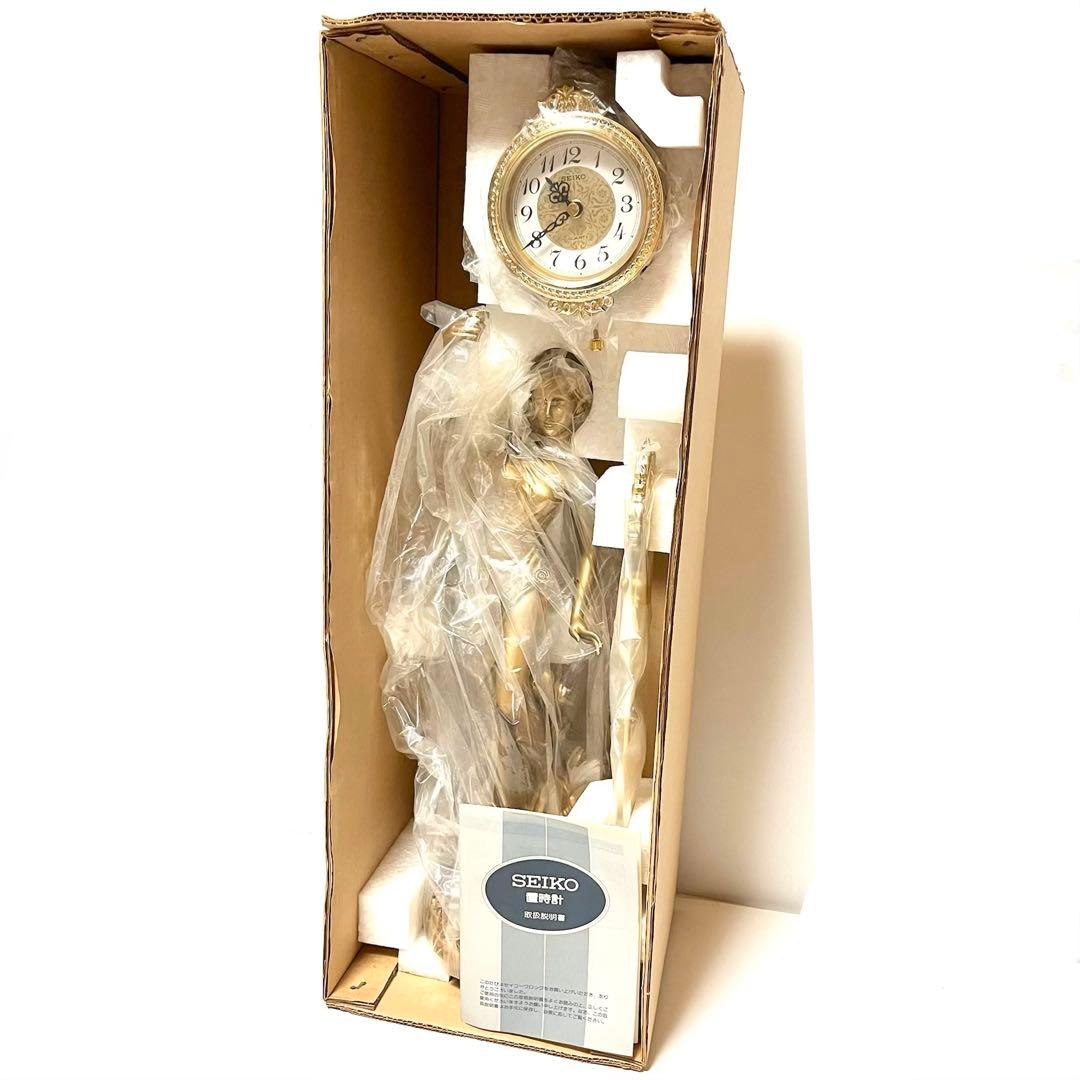 希少■新品■SEIKO■置き時計・振り子時計・女神・ヴィーナス・ブロンズ・レトロ