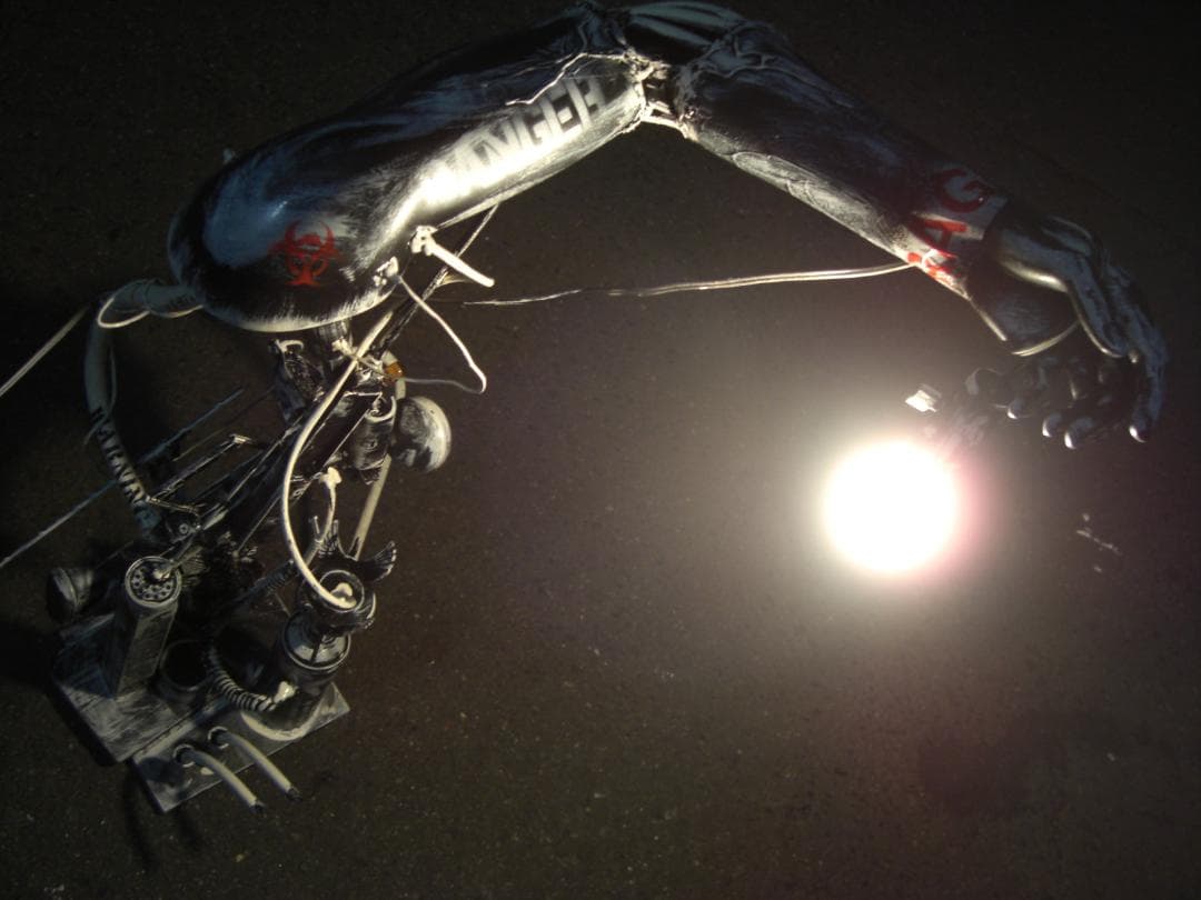 フロアライト照明 ランプ フューチャー アンティーク メカ サイボーグ マネキン