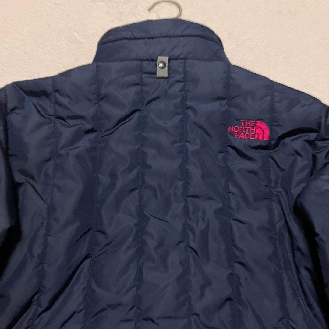 THE NORTH FACE ダウンジャケット XL ネイビー/ピンク 裏起毛