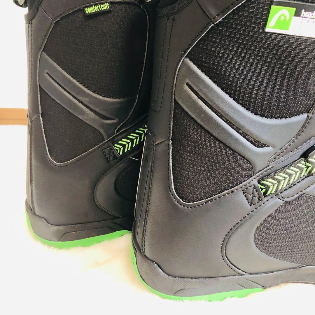 head STRIKE BOA スノーボードブーツ ブラック グリーン ボア